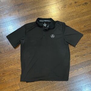 Black Polo Shirt with Logo